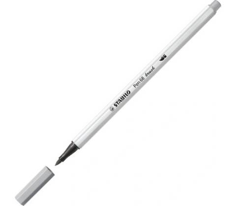Stabilo Pen 68 Brush studená šedá