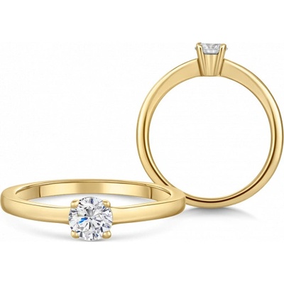 Sofia Diamonds zlatý zásnubný prsteň s diamantom BDRB90347YG