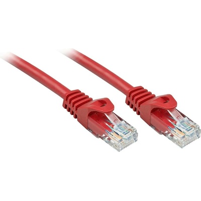 Lindy 48187 RJ45 CAT 6 U/UTP 10m červený