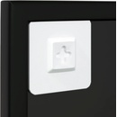 Image 1 of vidaXL Огледало за стена, черно, 80x60 см, метал (342207)