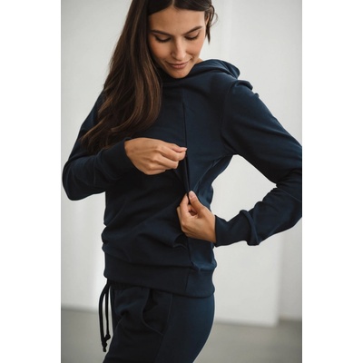 Kojící mikina Milk Please Navy Blue – Zboží Dáma