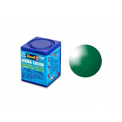 Акрилна боя Revell - Aqua Color, Изумрудено яркозелена, Гланц, 18 ml (R36161)
