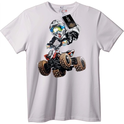 NOONEBRAND Тениска ATV Приключение - L, White