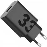 Motorola mc339 Променливотоково зарядно устройство с usb гнездо 33w, pd бързо зарядно устройство 4.0, ЧЕРНО (mc339)