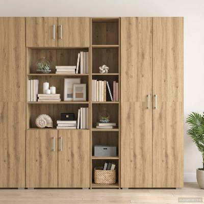 vidaXL Висок шкаф Дъб артизан 30 x 41 x 185 см Инженерна дървесина (8010944)