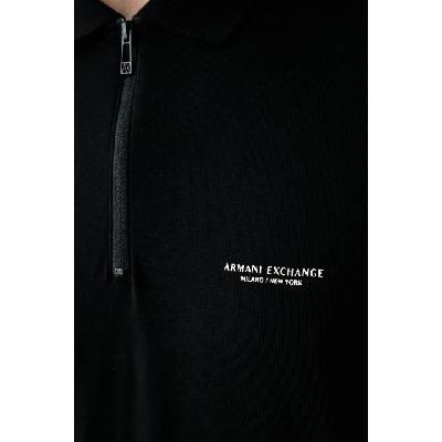 Giorgio Armani тениска с яка мъжка от памук с еластан (XM003422.AF26650)
