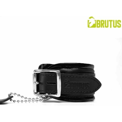 Brutus Leather Ankle Restraints Black