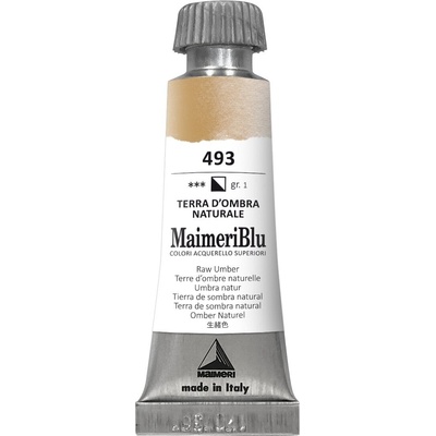 Maimeri Blu Акварелна боя Raw Umber 493 12 ml 1 бр (M1609493)