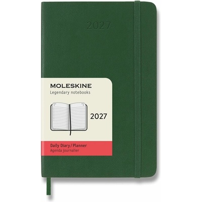 Moleskine A6 Denný 2027 Zelený