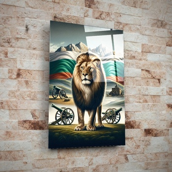 Art gift Стъклено АРТ пано - Български лъв