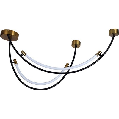 V-TAC led Осветител 20w Висящ Черно+Златно 3000k - 10087 (10087)