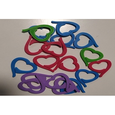 Značkovače srdíčka 10ks – Zboží Mobilmania