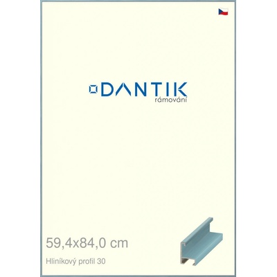 DANTIK rám na obraz 59,4x84 Dýha barevná modrá pastel