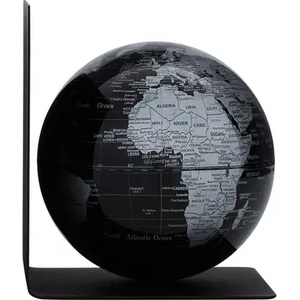 TROIKA Глобус Troika - BOOKGLOBE SINGLE, черен/сребрист (G1306-BKSI/BK)