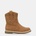 Miso Обувки Miso Kids' Jolene Cowboy-Inspired Side Zip Flat Ankle Boots - Tan