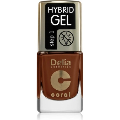 Delia Cosmetics Coral Nail Enamel Hybrid Gel gélový lak na nechty odtieň 144 11 ml