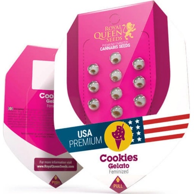 Royal Queen Seeds Cookies Gelato semienka neobsahujú THC 10 ks