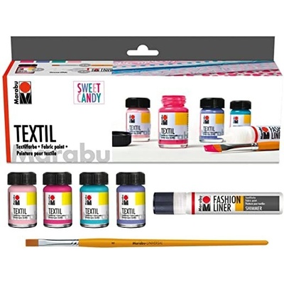 Marabu Sada barev na světlý textil Textil Sweet Candy – Zbozi.Blesk.cz
