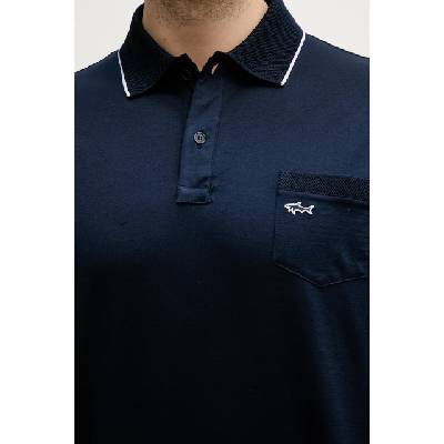 Памучна тениска с яка Paul&Shark (25411209)