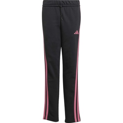 adidas ESSENTIALS 3-STRIPES FLEECE PANTS černá Růžová