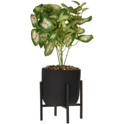 Home Styling Collection Uměla rostlina v květináči GREEN ZONE,10 x 10 x 23 cm černá