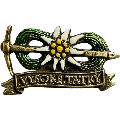 Odznak Vysoké Tatry Cepín zelený - Handmade