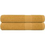 vidaXL Кърпи за сауна FROGN 2 бр. Златни 80x200 см 360 г/м2 (136815)
