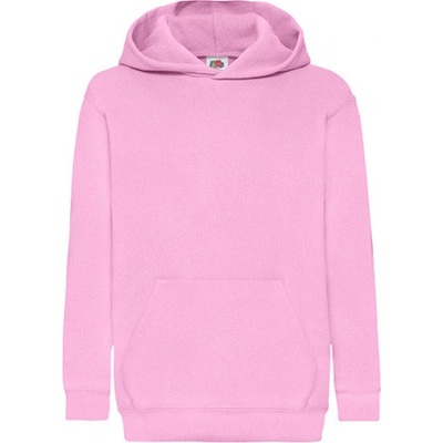 Fruit of the Loom Detská Mikina s kapucňou 62-043-0 Light Pink