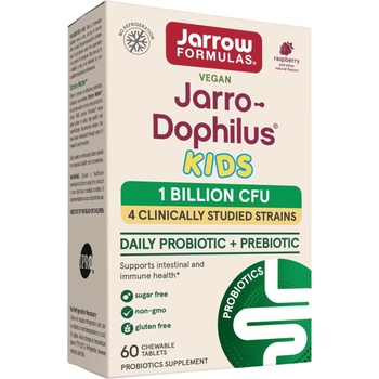 Jarrow Formulas Jarro-Dophilus Kids 1 Billion, 60 дъвчащи таблетки, Jarrow Formulas (8384)