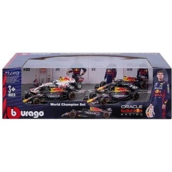Bburago Bburago 1: 43 RACE Formula F1 4PAC - Red Bull Racing RB20(2024) #1 M. Верстапен #11 С. Перес