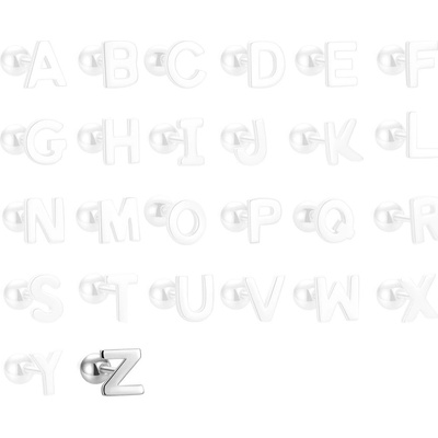 Majya stříbrné náušnice PÍSMENO Z 10416