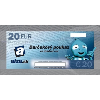 Darčekový poukaz Alza.sk na nákup tovaru v hodnote 20 €