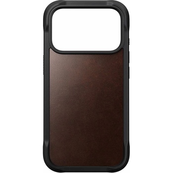 Nomad Хибриден кожен (естествена кожа) удароустойчив кейс с MagSafe за iPhone 17 Pro Max - Nomad Rugged Leather Horween MagSafe Case (тъмнокафяв) (NM011796858 (175914))