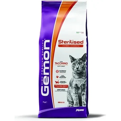 Gemon Sterilised Cat с пуешко - 7кг