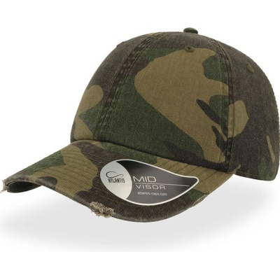 Atlantis Headwear Dad Hat Destroyed 6 panelová COT-33014980099 Maskáčová