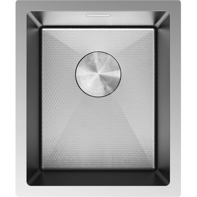 Mexen Trixo стоманена кухненска мивка 1-корпусна 370 x 440 mm, inox HC - 6412371000-01HC (6412371000-01HC)