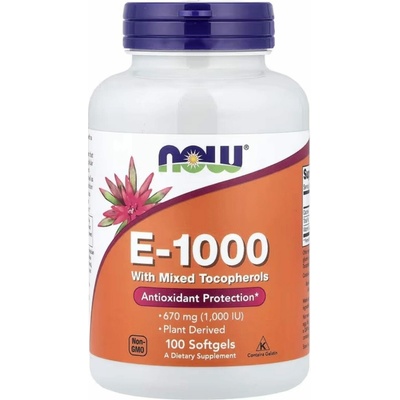 Now Foods Vitamin E-1000 50 kapsúl