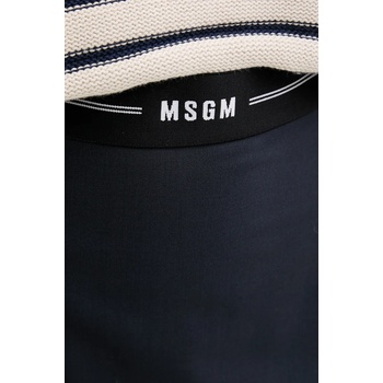 MSGM Вълнена пола msgm в тъмносиньо среднодълга със стандартна кройка 3841mdd17.257127 (3841mdd17.257127)