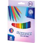 Astra Комплект кръгли флумастери, CX ASTRA Pastel Line, 12 цвята (AS314122013)