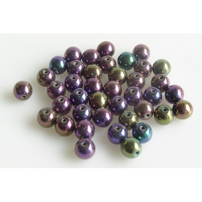 Glass beads, s.r.o. Mačkané kulaté korálky - 6 mm 23980/21495 Balení: 300ks