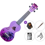 Mahalo Hawaii SET 2 Hawaii Purple Burst Сопрано укулеле (MD1HA-PPB-SET-2)