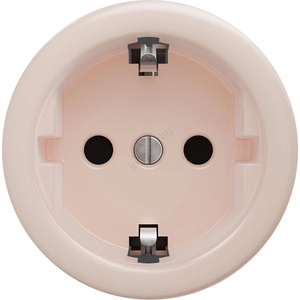Kliklap - Ретро домашен контакт SCHUKO без рамка 230V/16A, старо розово (KA0143)