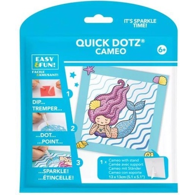 Diamond Dotz Diamond Dotz: QuickDotz комплект за създаване на картини, 13 x 13 см - Русалка (DTZ5.002)