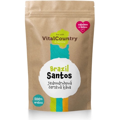 Vital Country Brazílie Santos čerstvě mletá káva 1 kg