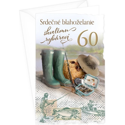 ARGUS Blahoželanie k 60.narodeninám s klopou na peniaze 15-6563/40/60