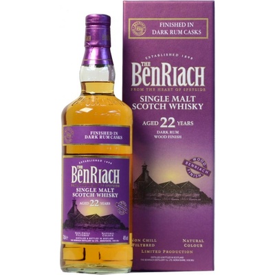 BenRiach Dark Rum Cask 22y 46% 0,7 l (karton)