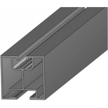 Solar AL 55PLTP ALU profil stříbrný pro kladívkový šroub T - 40x40x2250 mm