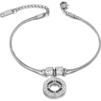 Victoria Filippi Stainless Steel ocelový se zirkony Florance chirurgická ocel NRB19097-2/34 stříbrná