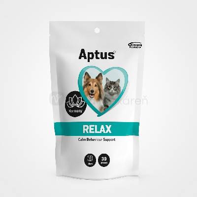 Aptus Relax Tablety na zmiernenie stresu u psov a mačiek 30 žuvacích tabliet