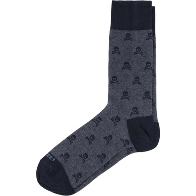 Scalpers Къси чорапи 'Nos Skull' синьо, размер 41-46